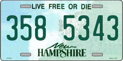 NH license plate 3585343
