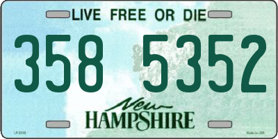 NH license plate 3585352