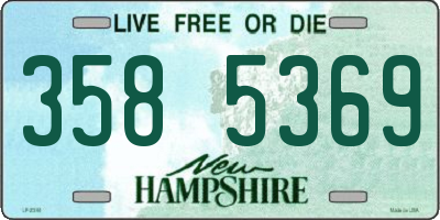 NH license plate 3585369
