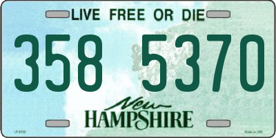 NH license plate 3585370
