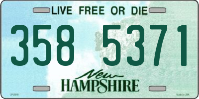 NH license plate 3585371