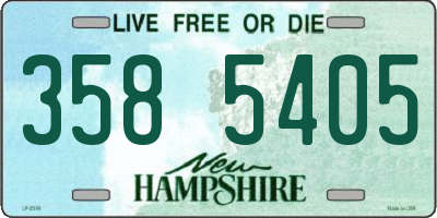 NH license plate 3585405