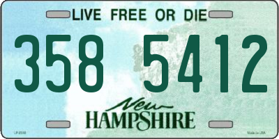 NH license plate 3585412