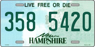 NH license plate 3585420