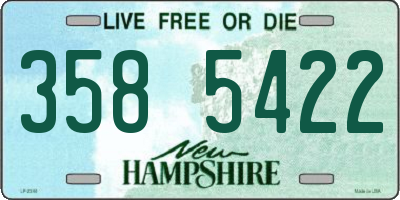 NH license plate 3585422