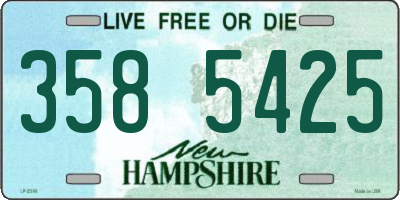 NH license plate 3585425