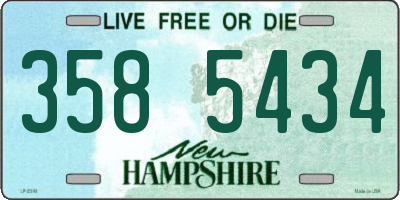 NH license plate 3585434