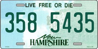 NH license plate 3585435