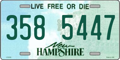 NH license plate 3585447