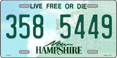 NH license plate 3585449