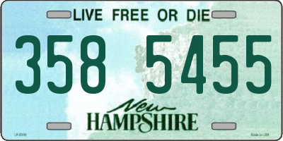 NH license plate 3585455