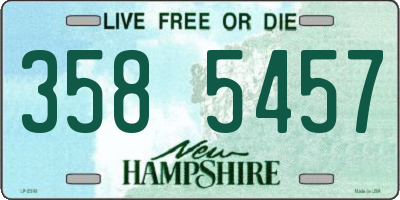 NH license plate 3585457