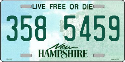 NH license plate 3585459