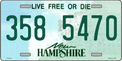 NH license plate 3585470