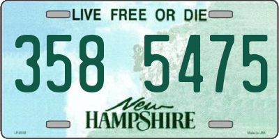 NH license plate 3585475