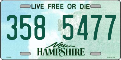 NH license plate 3585477