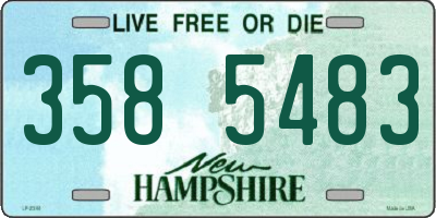 NH license plate 3585483