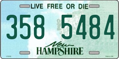 NH license plate 3585484