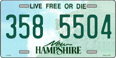 NH license plate 3585504