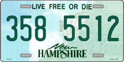 NH license plate 3585512