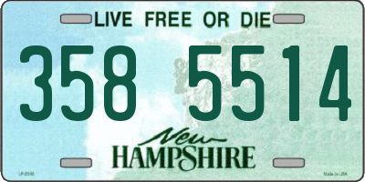 NH license plate 3585514