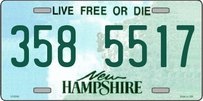 NH license plate 3585517