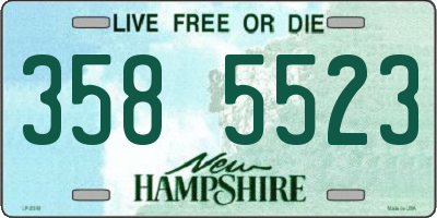 NH license plate 3585523