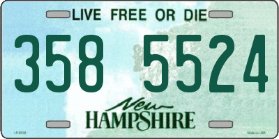 NH license plate 3585524