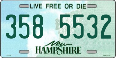 NH license plate 3585532