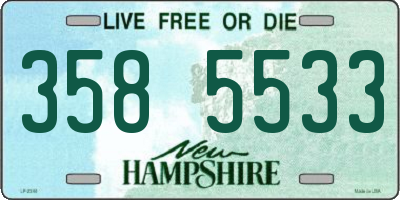 NH license plate 3585533