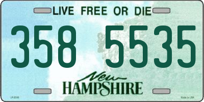 NH license plate 3585535