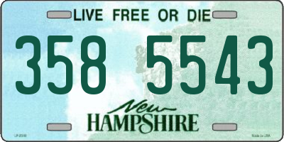 NH license plate 3585543