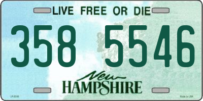 NH license plate 3585546