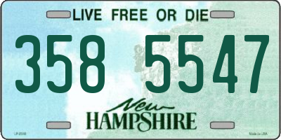 NH license plate 3585547