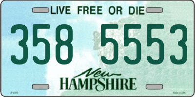 NH license plate 3585553