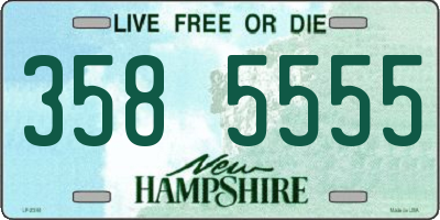 NH license plate 3585555
