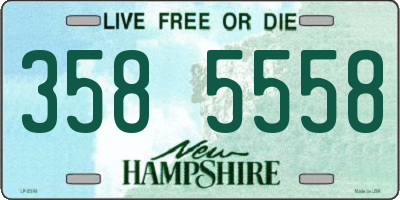 NH license plate 3585558