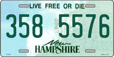 NH license plate 3585576