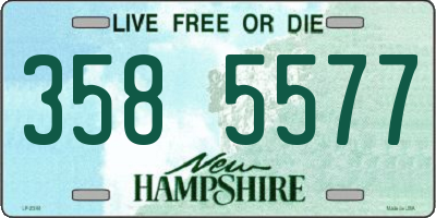 NH license plate 3585577