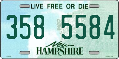 NH license plate 3585584