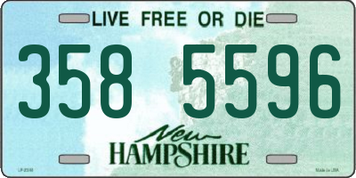 NH license plate 3585596
