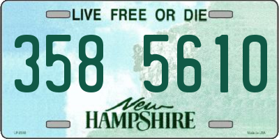 NH license plate 3585610