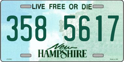 NH license plate 3585617