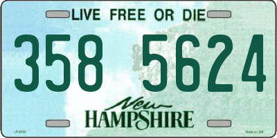 NH license plate 3585624