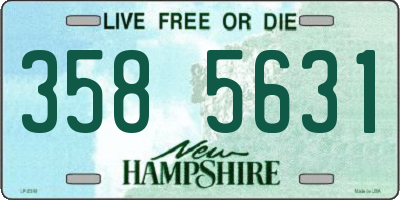 NH license plate 3585631