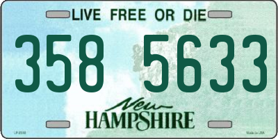 NH license plate 3585633