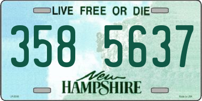 NH license plate 3585637