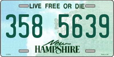 NH license plate 3585639