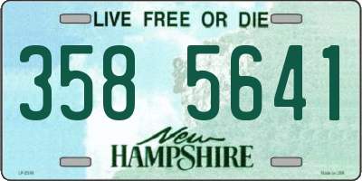 NH license plate 3585641