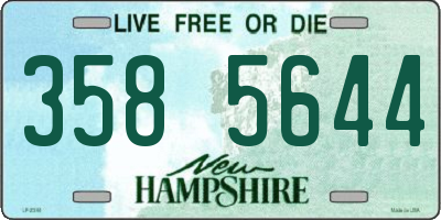 NH license plate 3585644